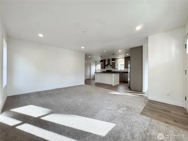 a view of a kitchen with a sink