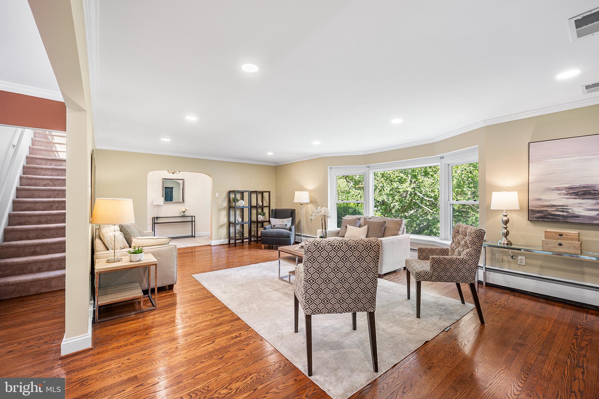 612 Manayunk Road Merion Station, PA 19066 - Photo 12 of 48 a living room with furniture and a wooden floor
