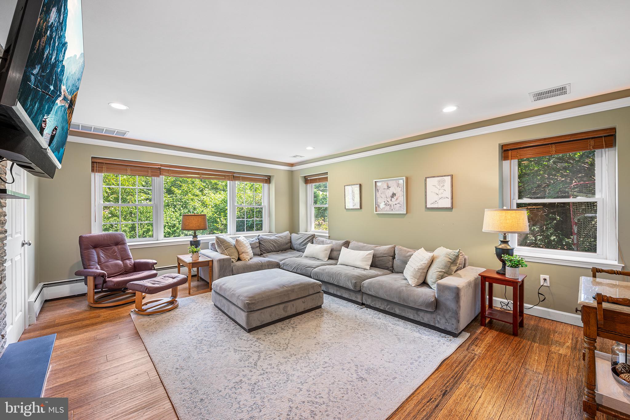 612 Manayunk Road Merion Station, PA 19066 - Photo 14 of 48 a living room with furniture potted plant and a large window