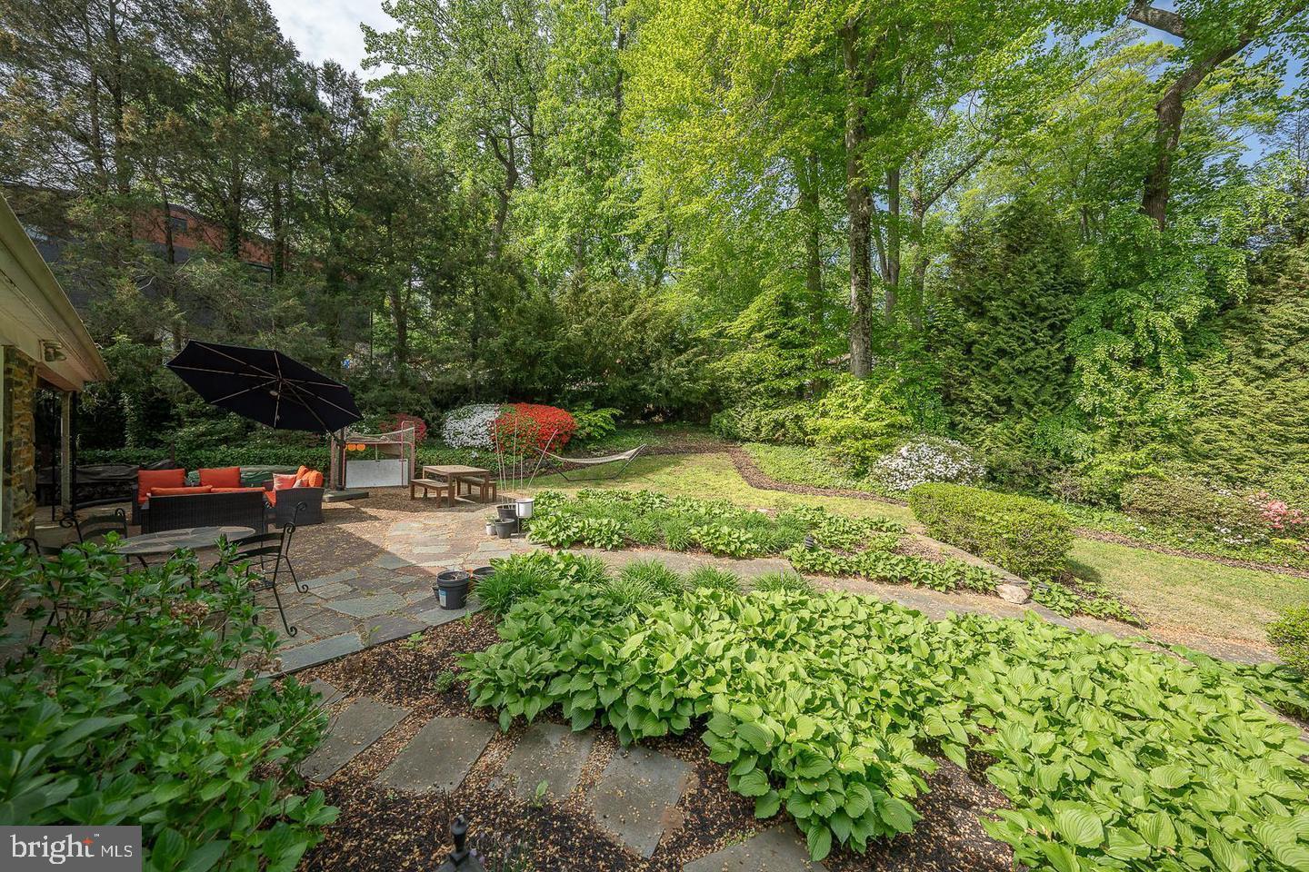 612 Manayunk Road Merion Station, PA 19066 - Photo 38 of 48 a view of a garden with cars parked