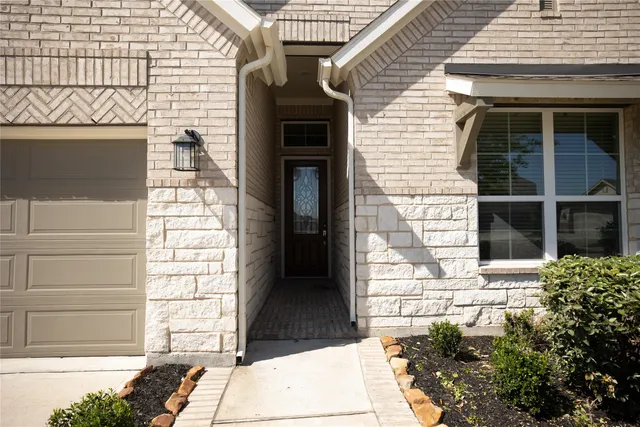 a view of front door of house