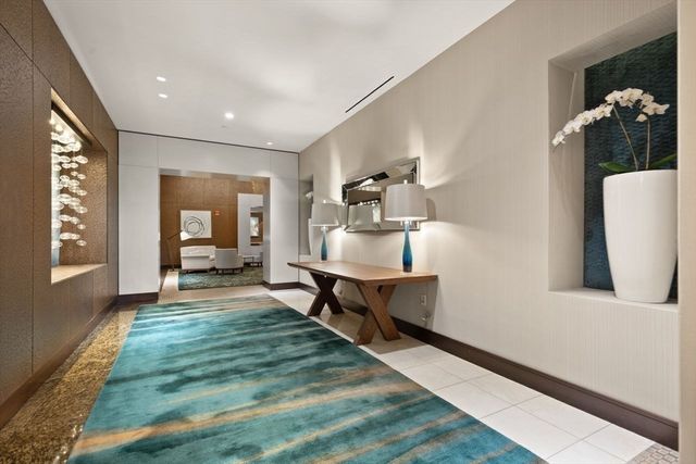 a view of a trees with a yard