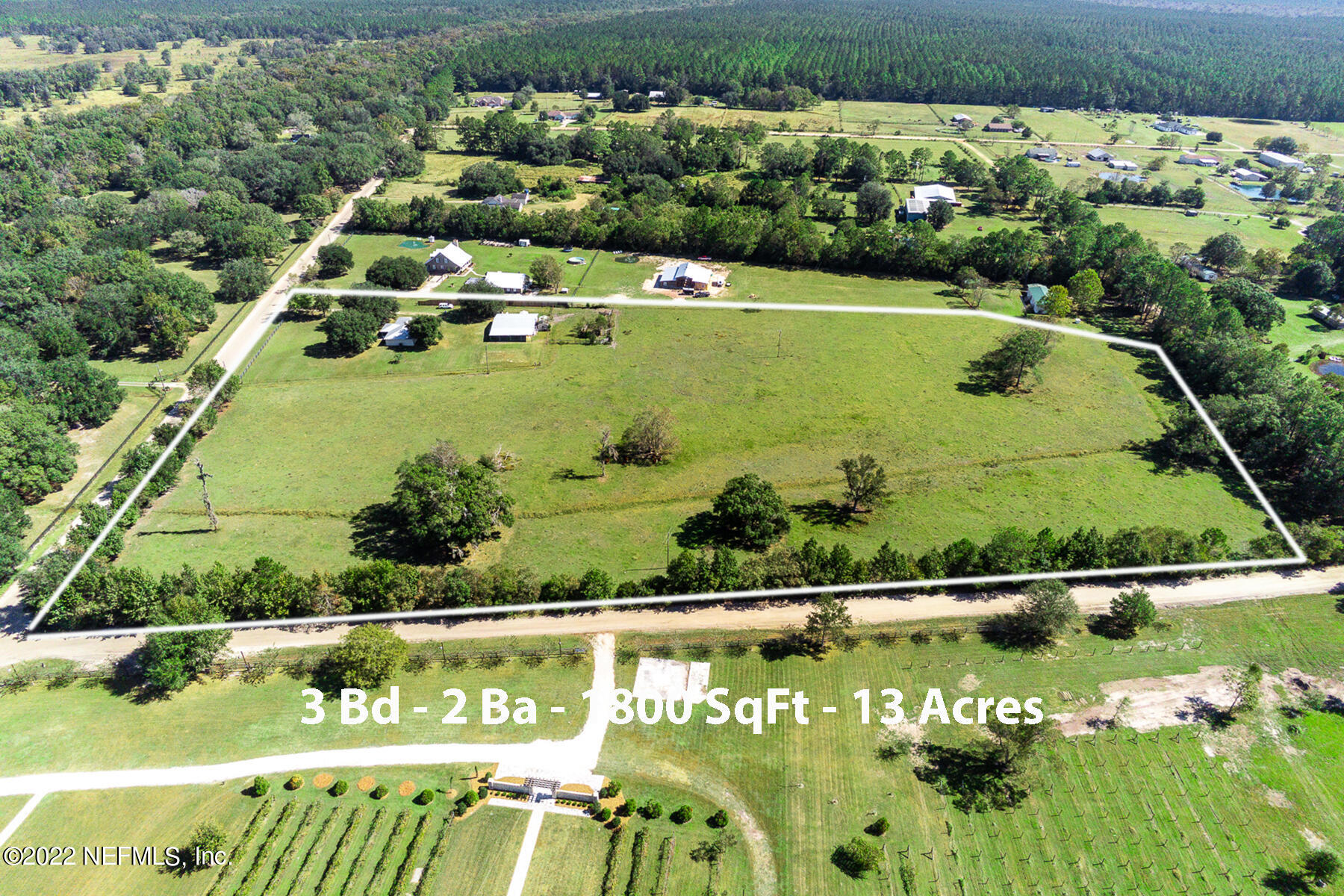 45918 Bismark Road Callahan, FL 32011 - Photo 42 of 45 Drone Side View