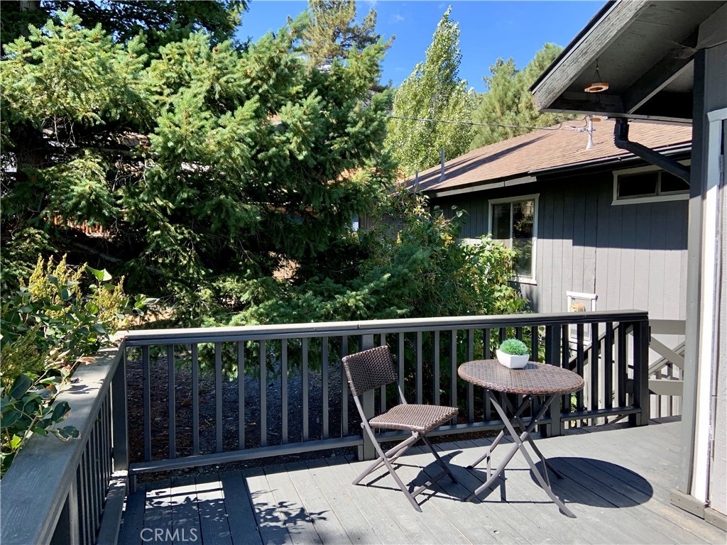 5507 Zermatt Drive Wrightwood, CA 92397 - Photo 25 of 31 a view of a wooden deck with furniture