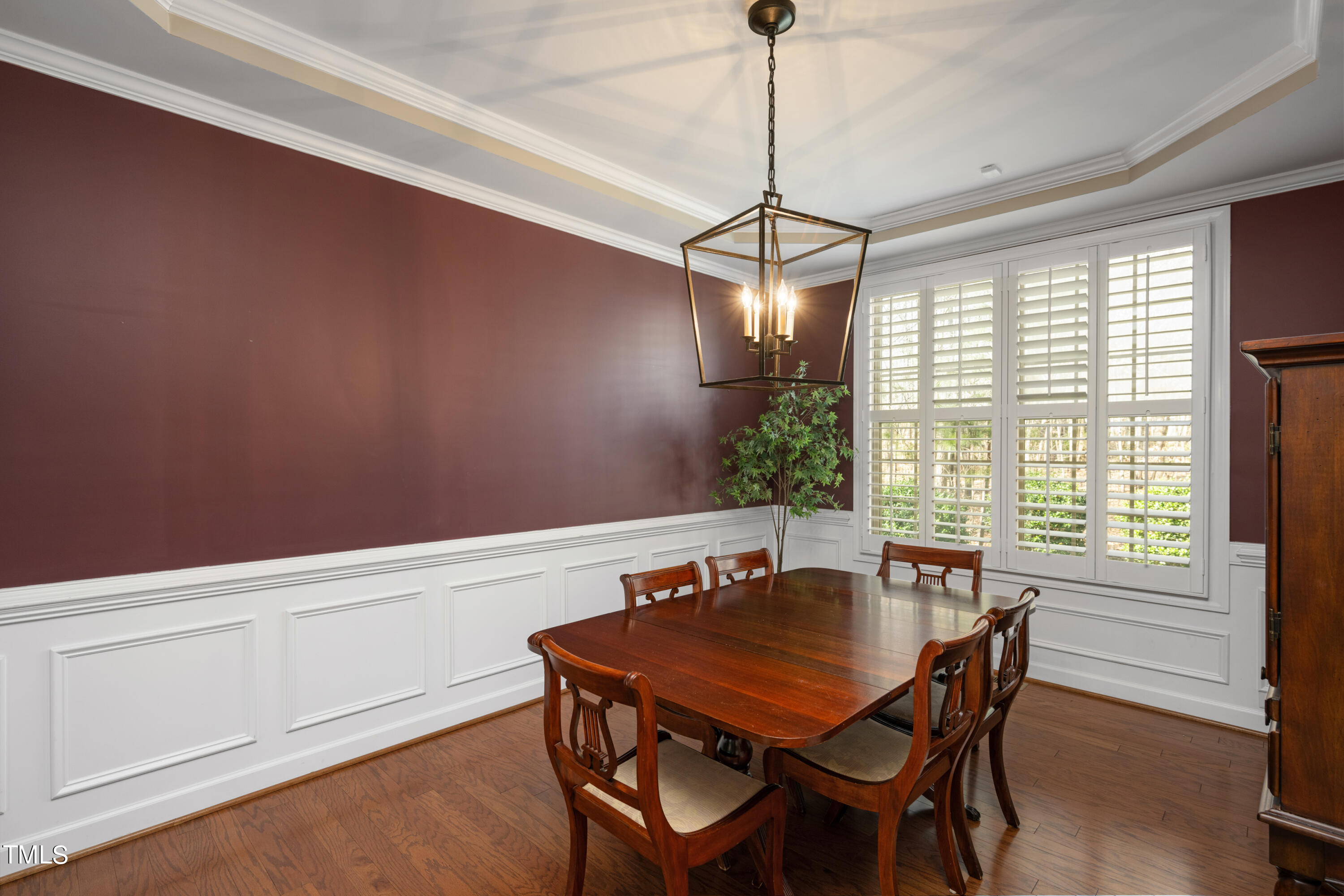 3020 Red Grape Drive Raleigh, NC 27607 - Photo 13 of 37 a view of a dining room with furniture window and outside view
