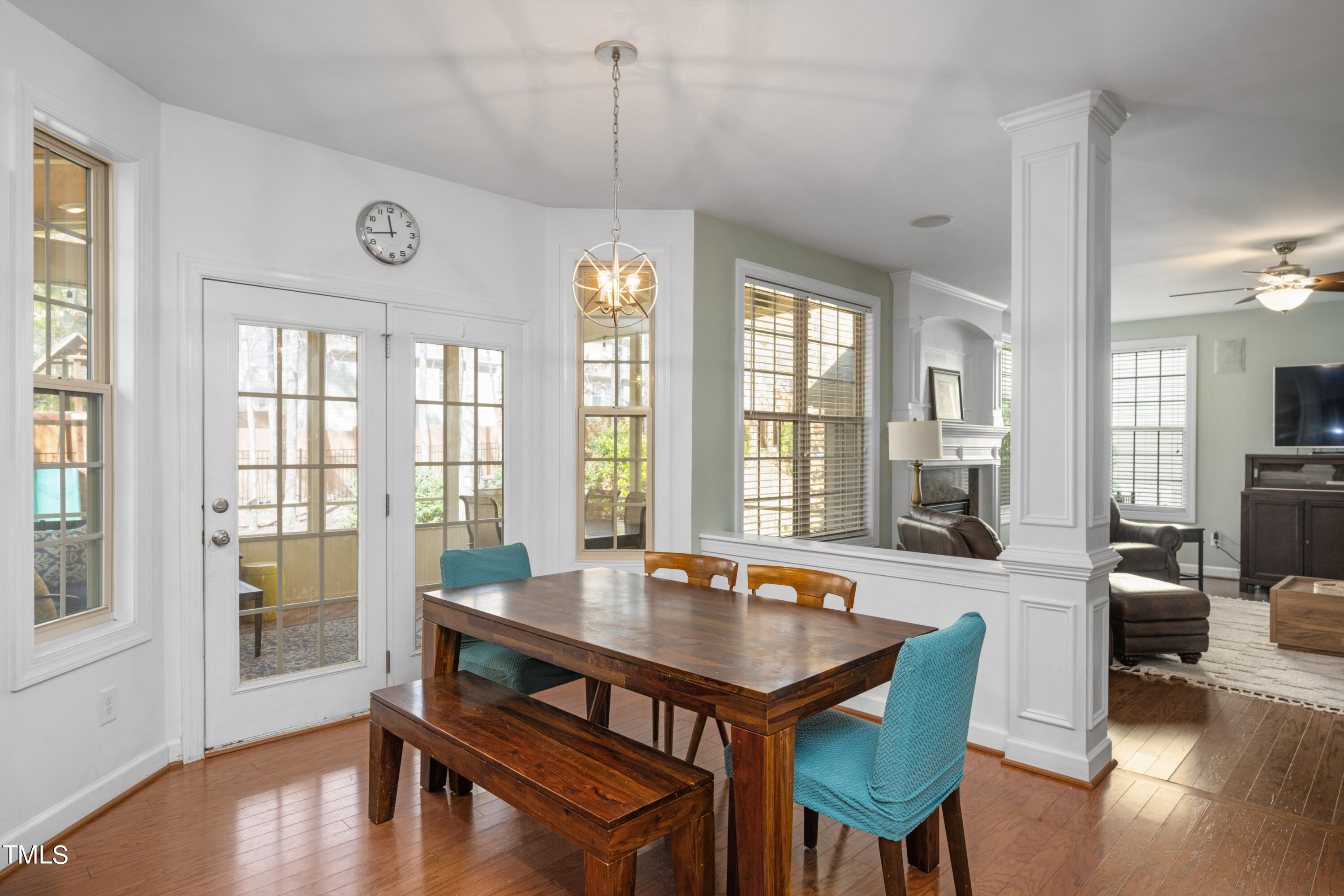 3020 Red Grape Drive Raleigh, NC 27607 - Photo 18 of 37 a view of a dining room with furniture window and wooden floor