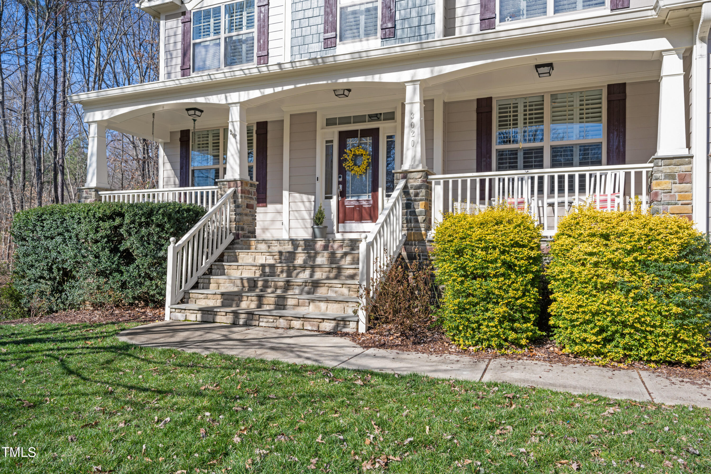 3020 Red Grape Drive Raleigh, NC 27607 - Photo 3 of 37 front view of of house with a yard