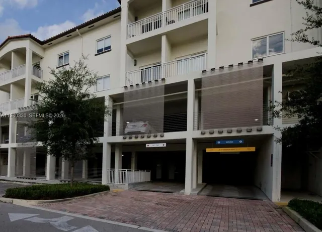 a front view of a building with entryway