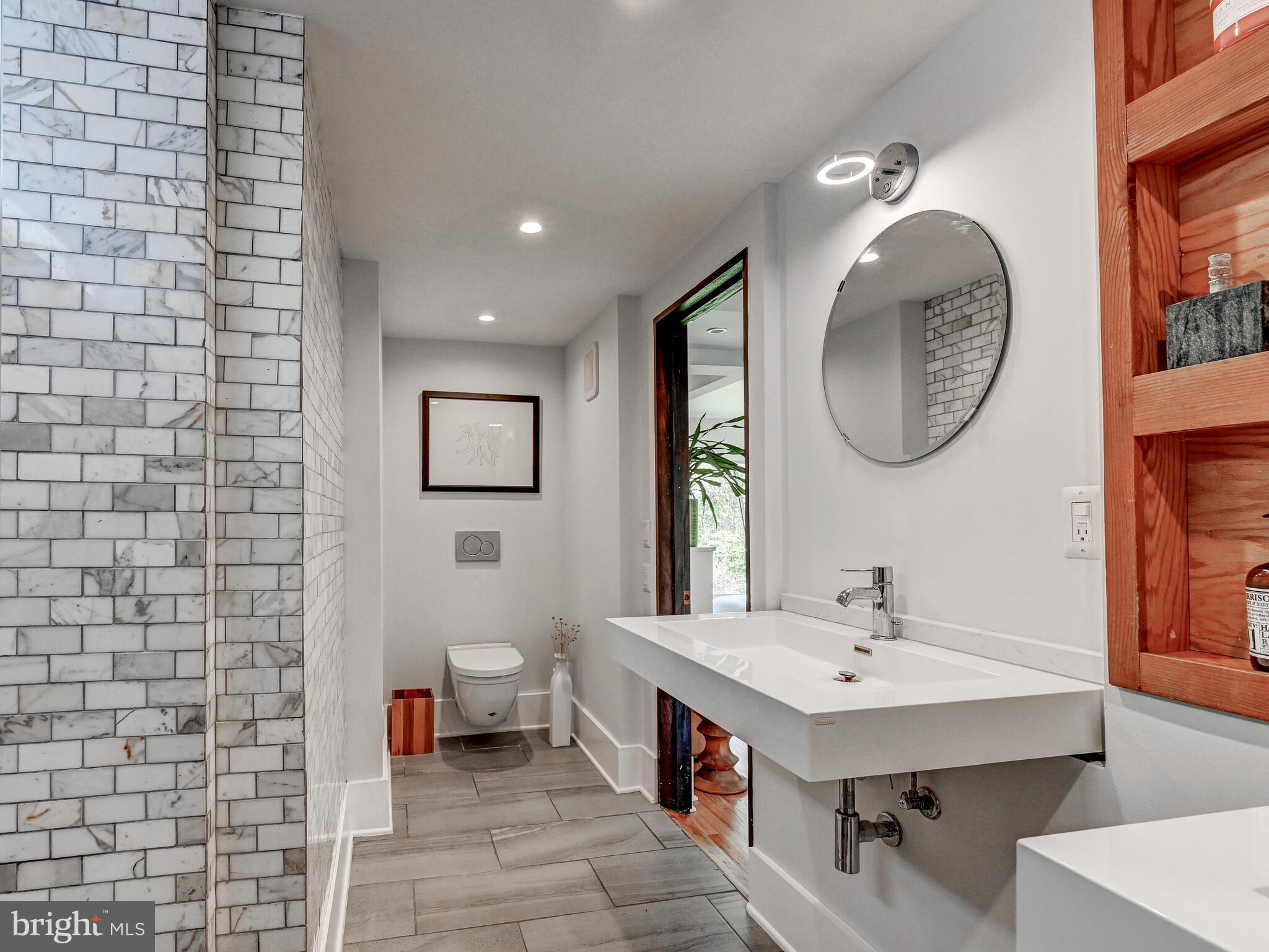 2025 Skyline Road Towson, MD 21204 - Photo 23 of 38 a bathroom with a sink and a mirror