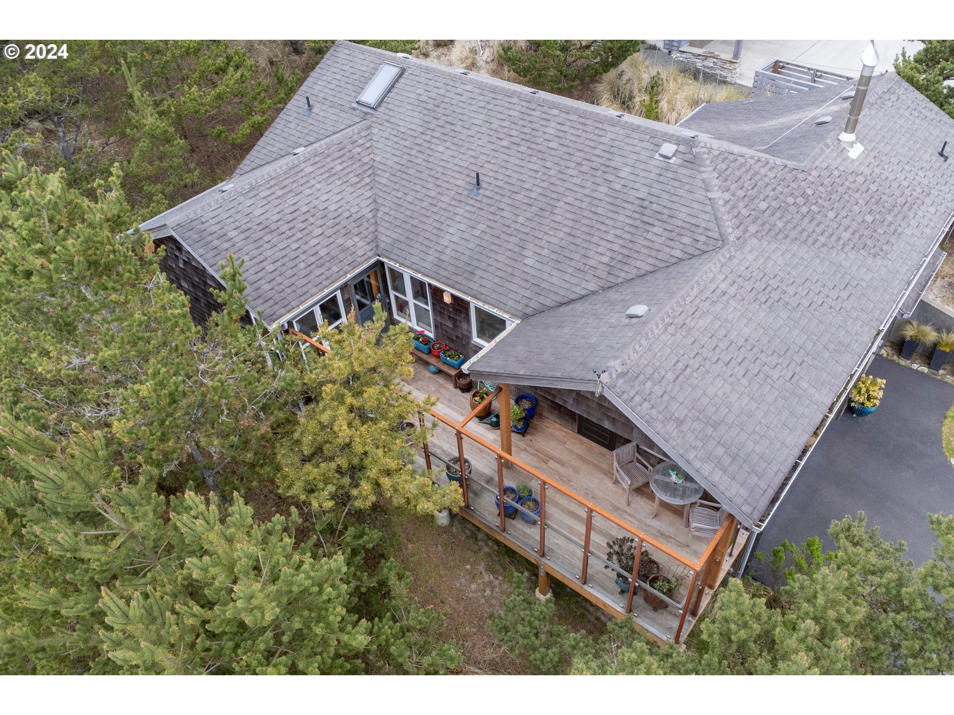 Ridge Road Pacific City, OR 97135 - Photo 32 of 34 a aerial view of a house with a yard and large tree