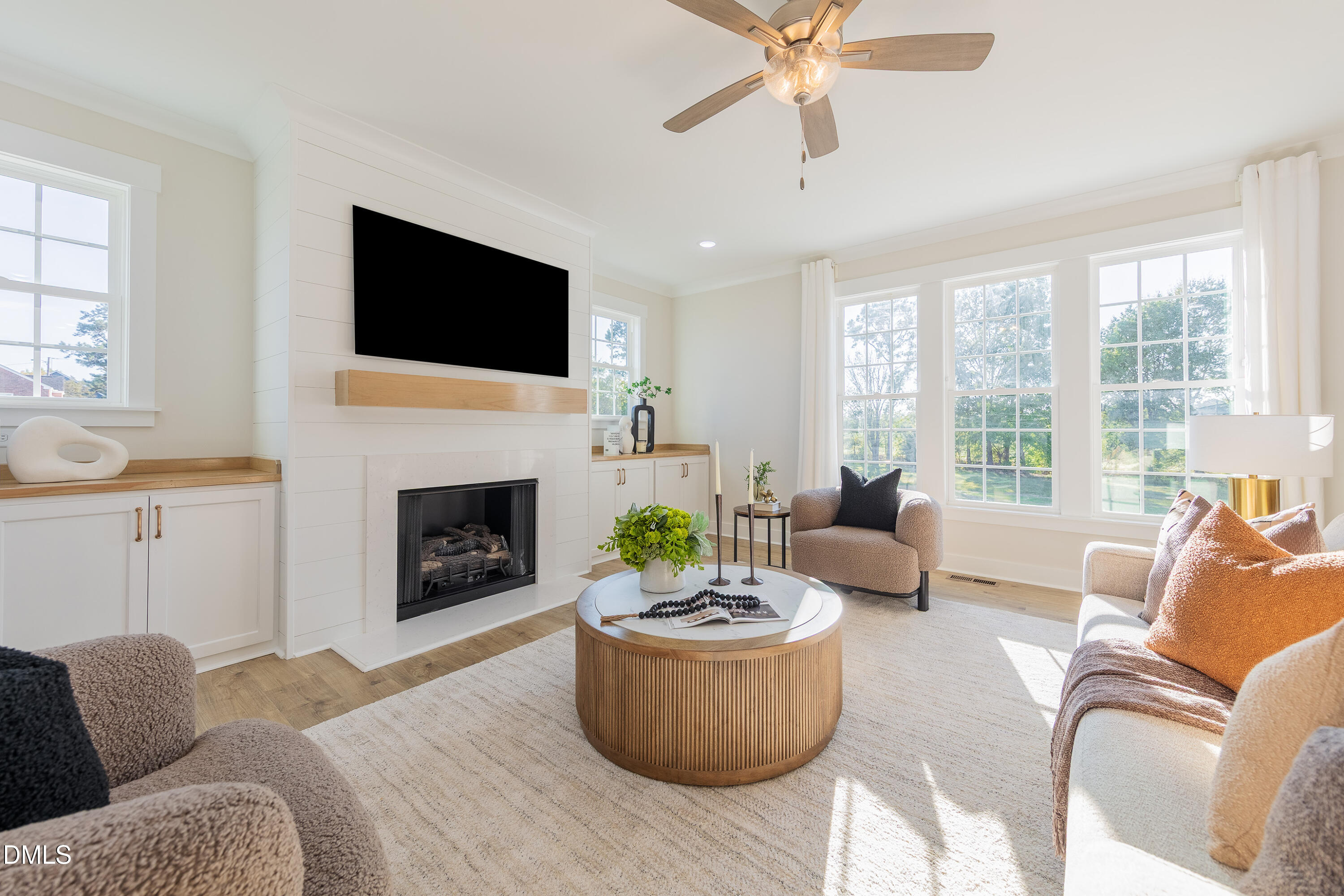 4251 Old Stage Road North Angier, NC 27501 - Photo 8 of 34 a living room with furniture fireplace and window