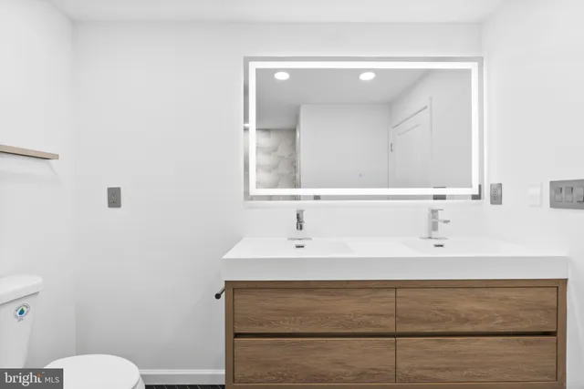 a bathroom with a sink and a toilet