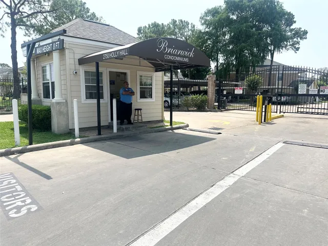 a view of a building with street view
