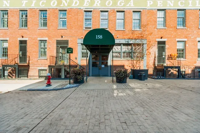 a front view of a building