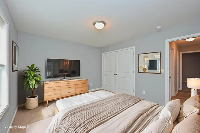 a view of a backyard with a garden