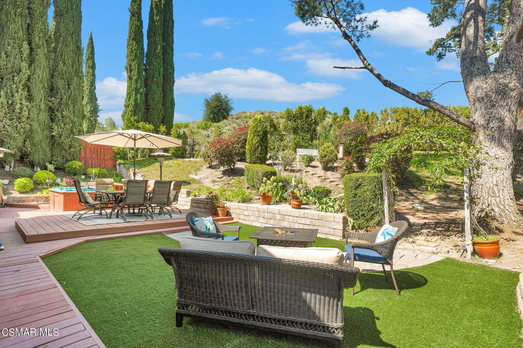 506 Innwood Road Simi Valley, CA 93065 - Photo 40 of 54 a view of a chairs and table in backyard of the house