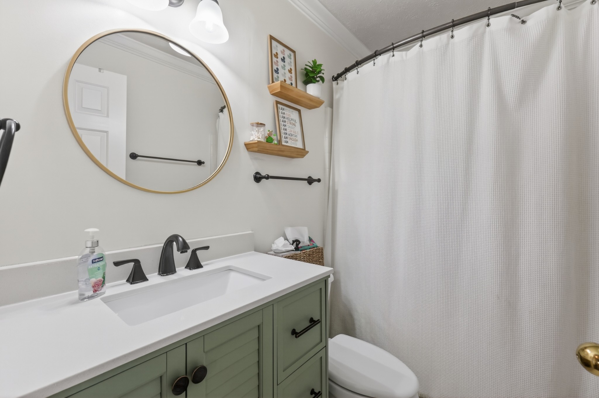 136 Holt Hills Road Nashville, TN 37211 - Photo 21 of 30 a bathroom with a sink mirror and toilet