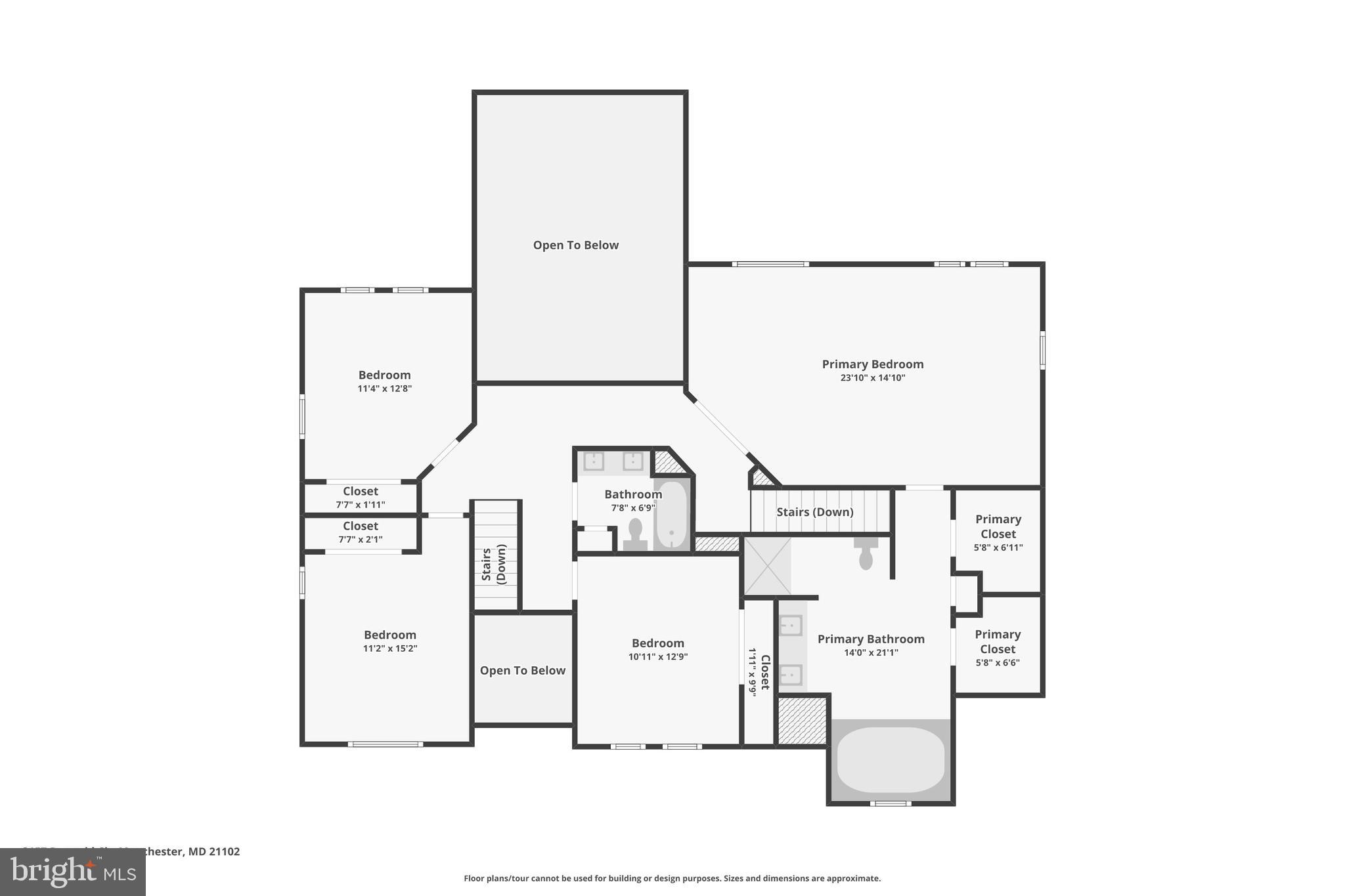 3157 Pyramid Circle Manchester, MD 21102 - Photo 65 of 67 Upper Level Floor Plan