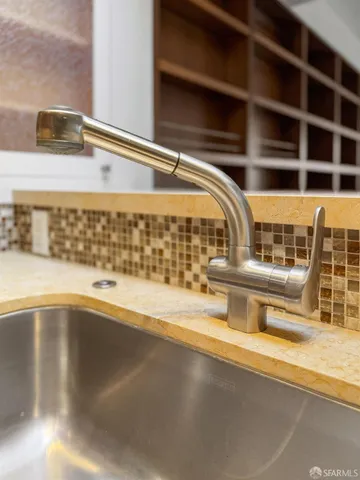 a close view of tap
