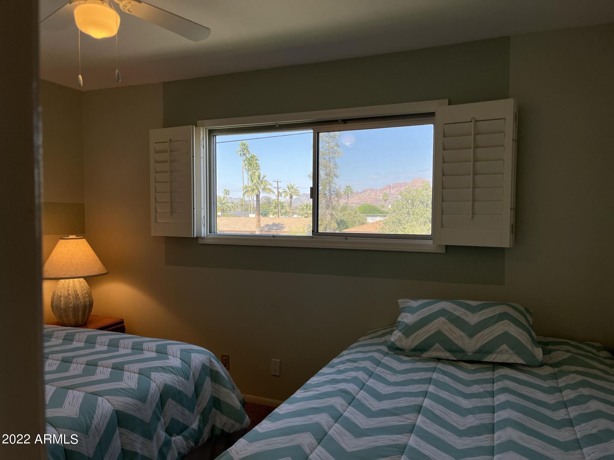 5525 East Thomas Road, Unit A11 Phoenix, AZ 85018 - Photo 17 of 22 Guest Bedroom w/Mountain View