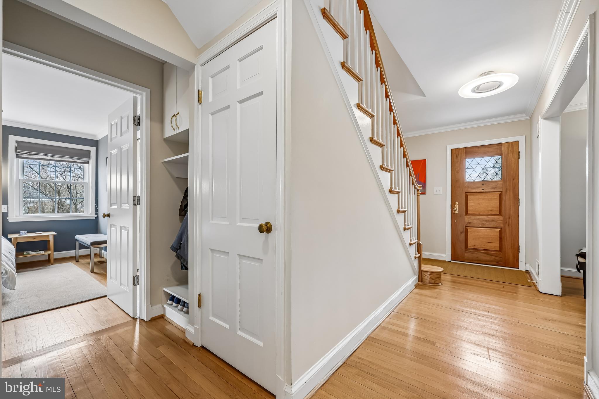 5117 Westpath Way Bethesda, MD 20816 - Photo 55 of 77 Hall with built-in and entrance to Lower Level