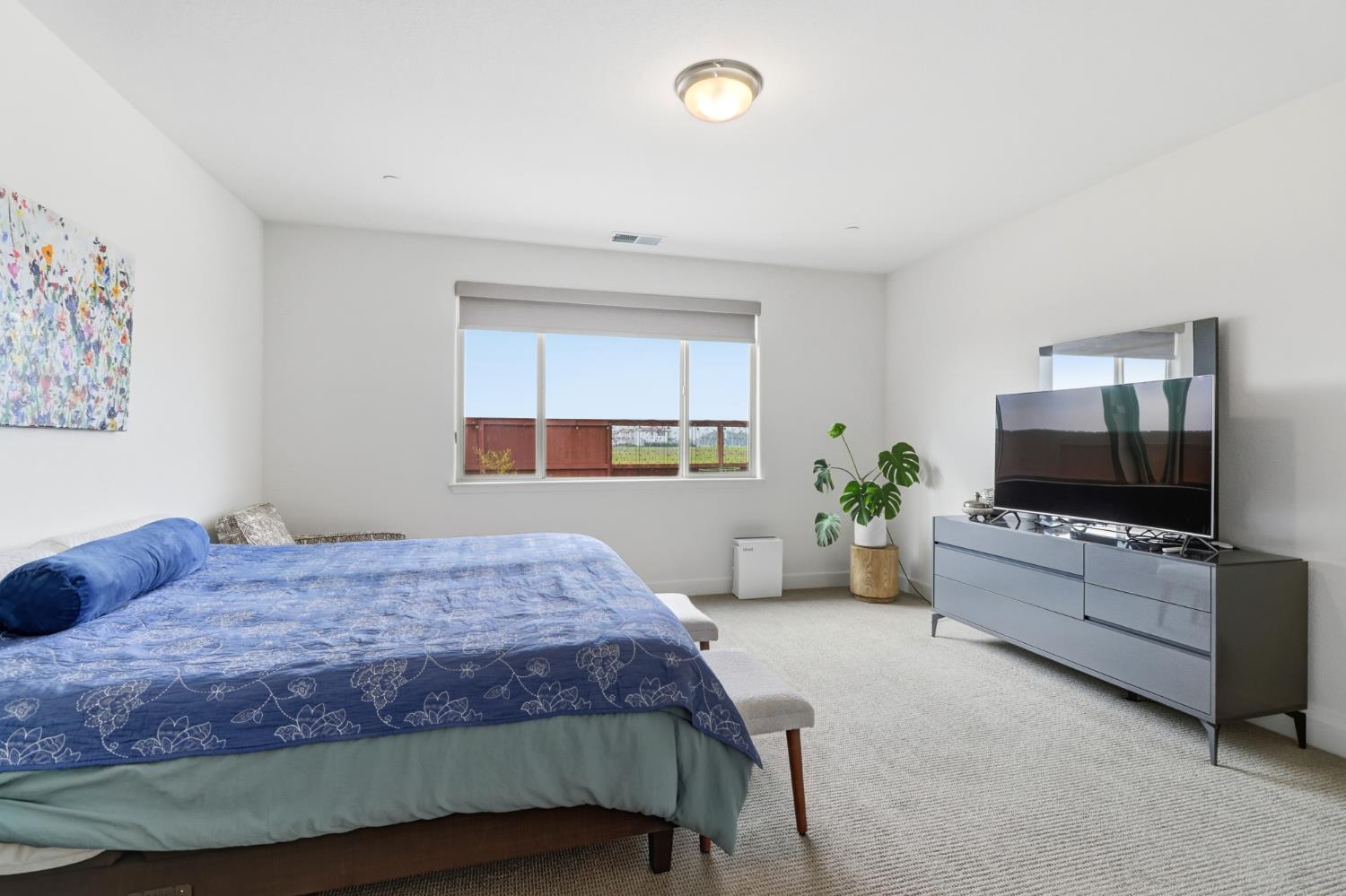 5321 Fandango Loop Roseville, CA 95747 - Photo 21 of 38 a bedroom with a bed and a flat tv screen on the dresser