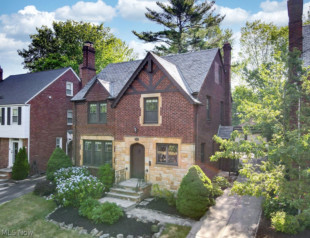 2555 Channing Road Cleveland, OH 44118 - Photo 1 of 24 Front view of lovely brick and stone Tudor home.