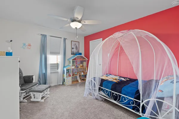 a view of workspace with fan