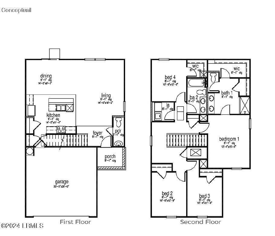 9 Veil Drive Ridgeland, SC 29936 - Photo 37 of 37 Aisle floorplan