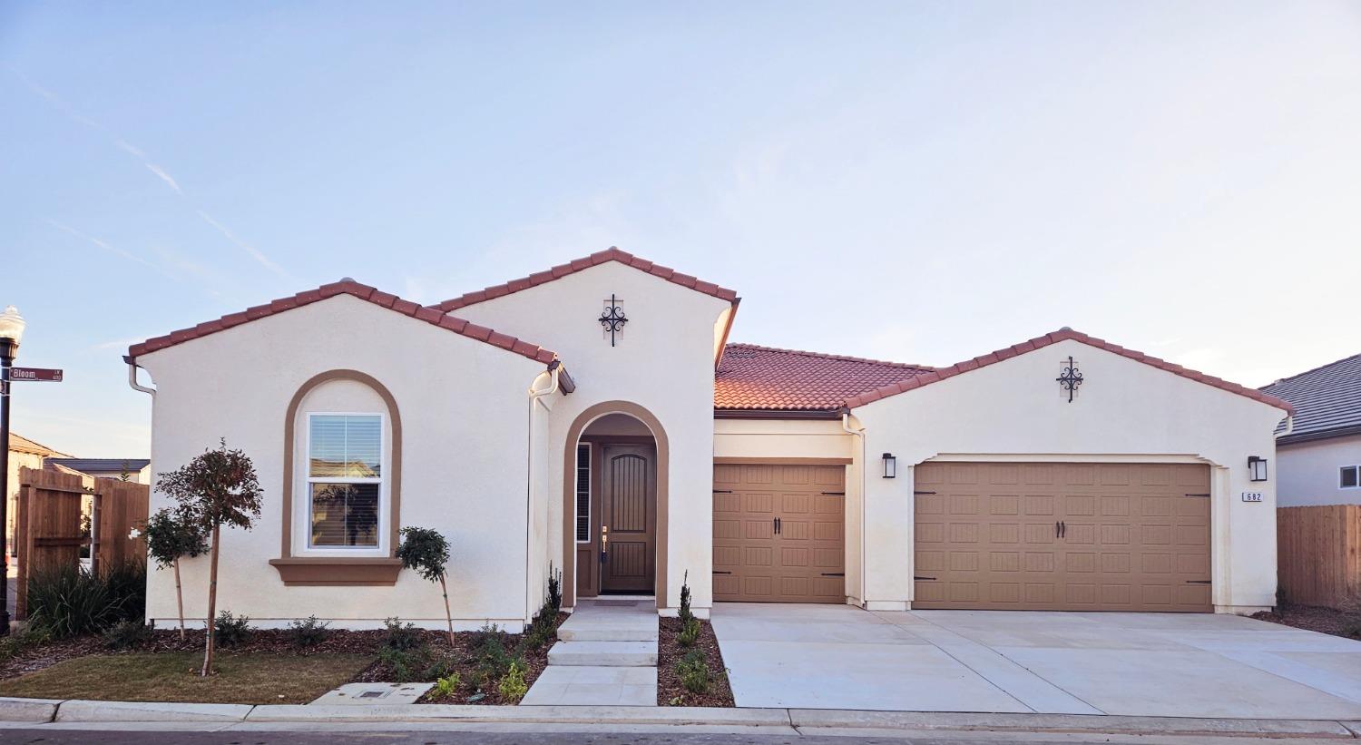 a view of a house with large windows