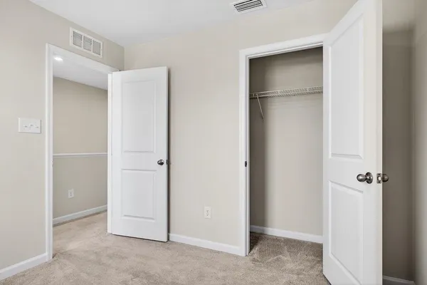 a view of a room with racks