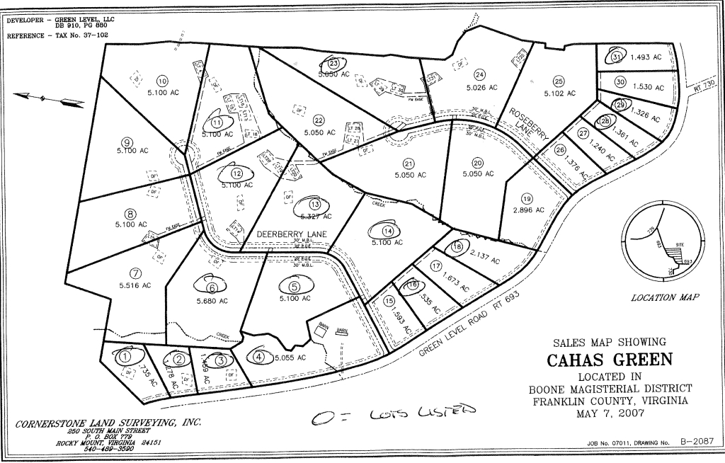 Lot 29 Green Level Road Boones Mill, VA 24065 - Photo 3 of 3 Lot 29 Plat