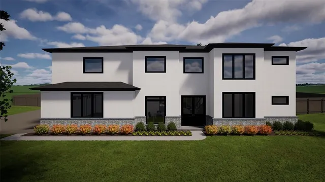 front view of house with a yard