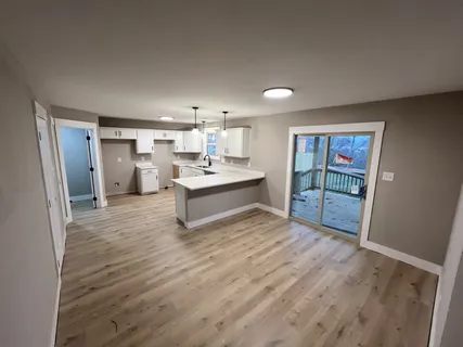 a view of an empty room