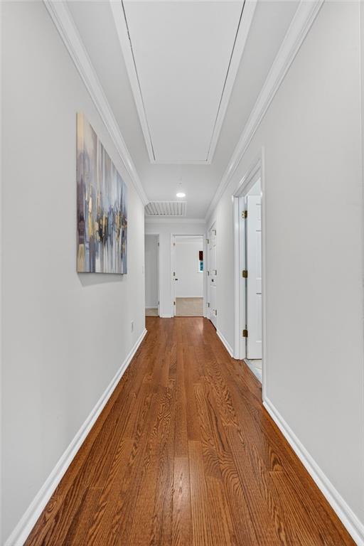 7565 Ball Mill Road Northeast Atlanta, GA 30350 - Photo 49 of 61 a view of hallway with wooden floor