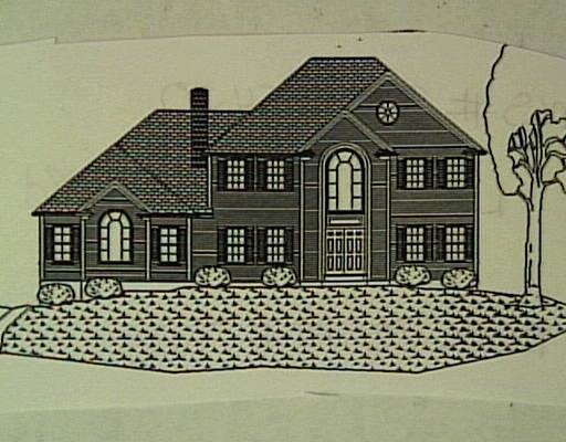 a front view of a house