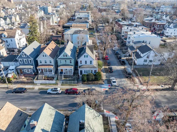 an aerial view of residential houses