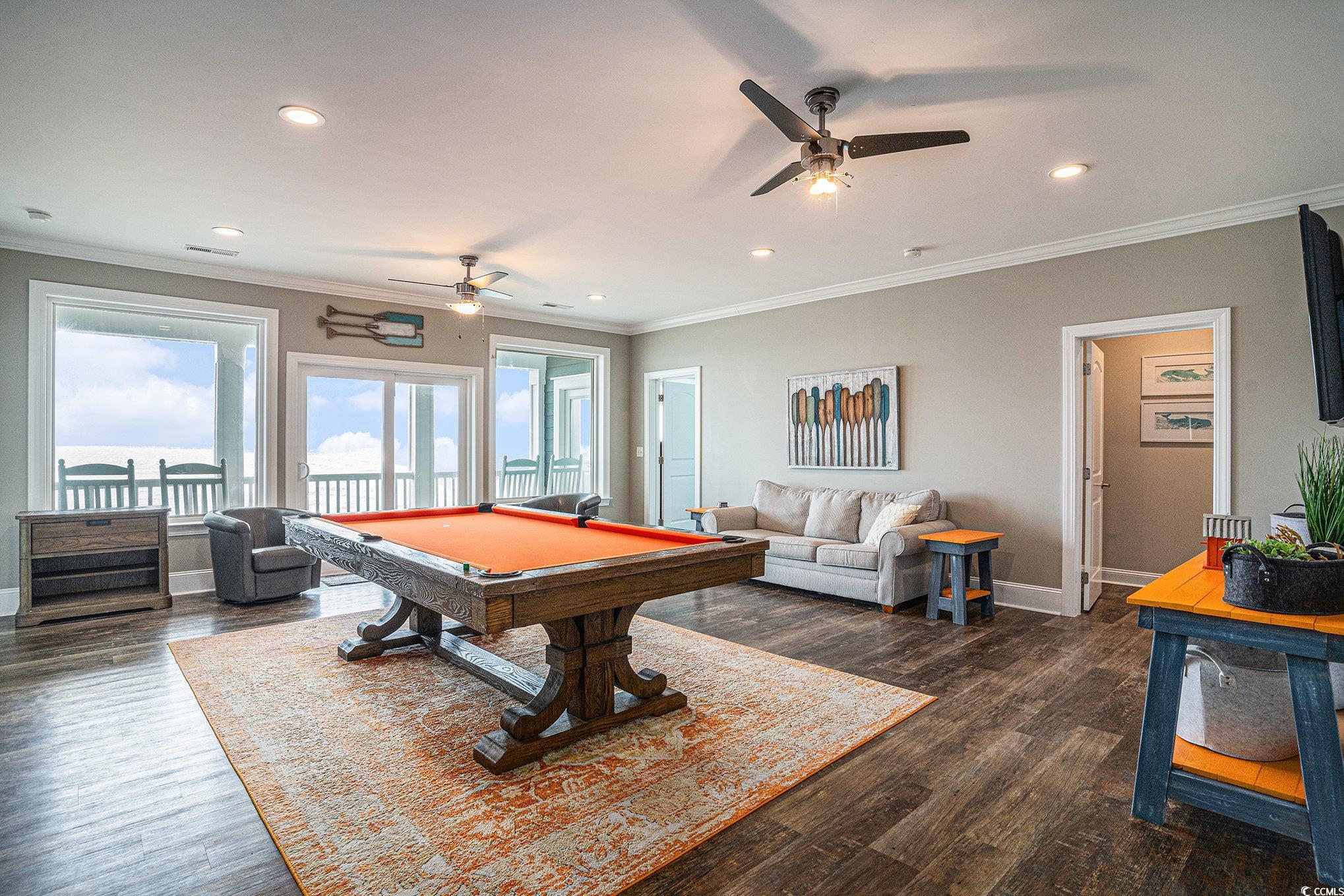 1907 South Waccamaw Drive Murrells Inlet, SC 29576 - Photo 27 of 40 Recreation room featuring a pool table