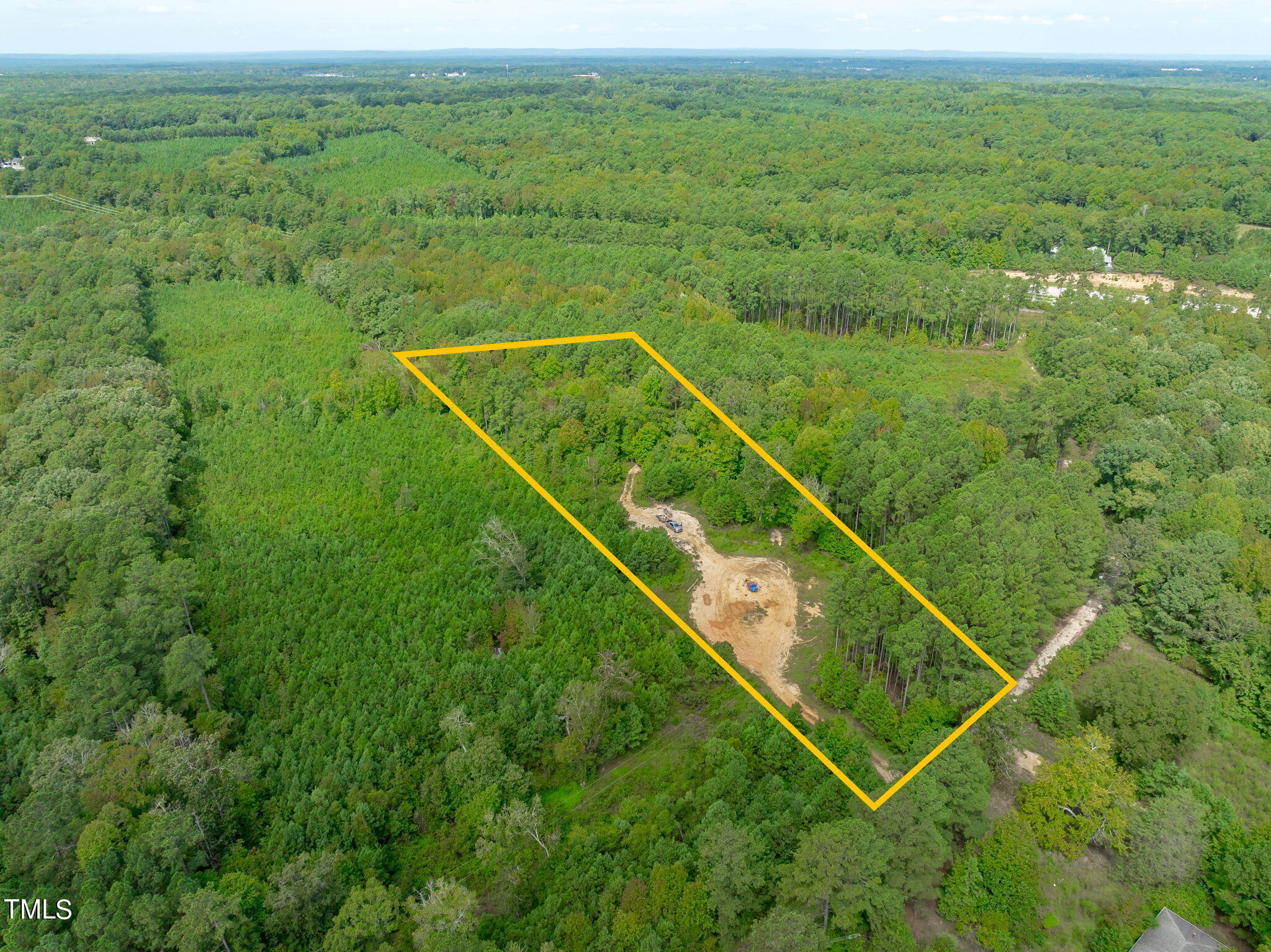 2833 Woodfield Dead End Road Apex, NC 27539 - Photo 2 of 3 Approximate Lot Lines Marked