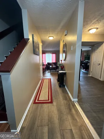 a view of a kitchen with a sink