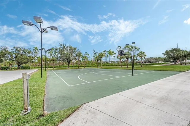 a view of a basketball court