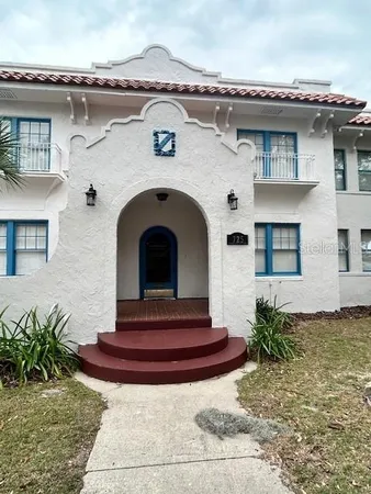 a front view of a house