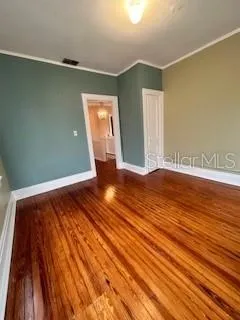wooden floor in a room