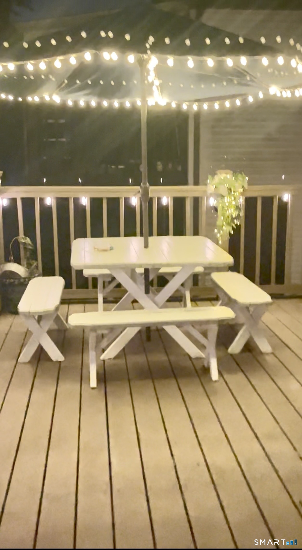 127 Jennings Road Fairfield, CT 06825 - Photo 30 of 38 Deck is beautiful at night, solar lights that turn on all year long