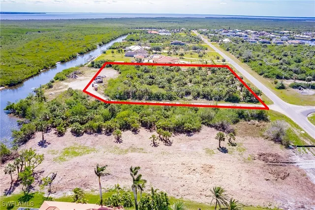 a view of a swimming pool with an outdoor space