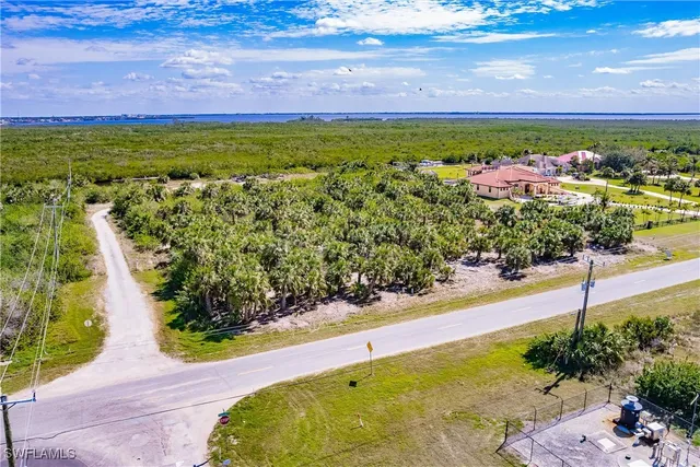 a view of a pathway with a yard