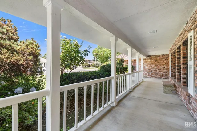 a view of a street from a balcony