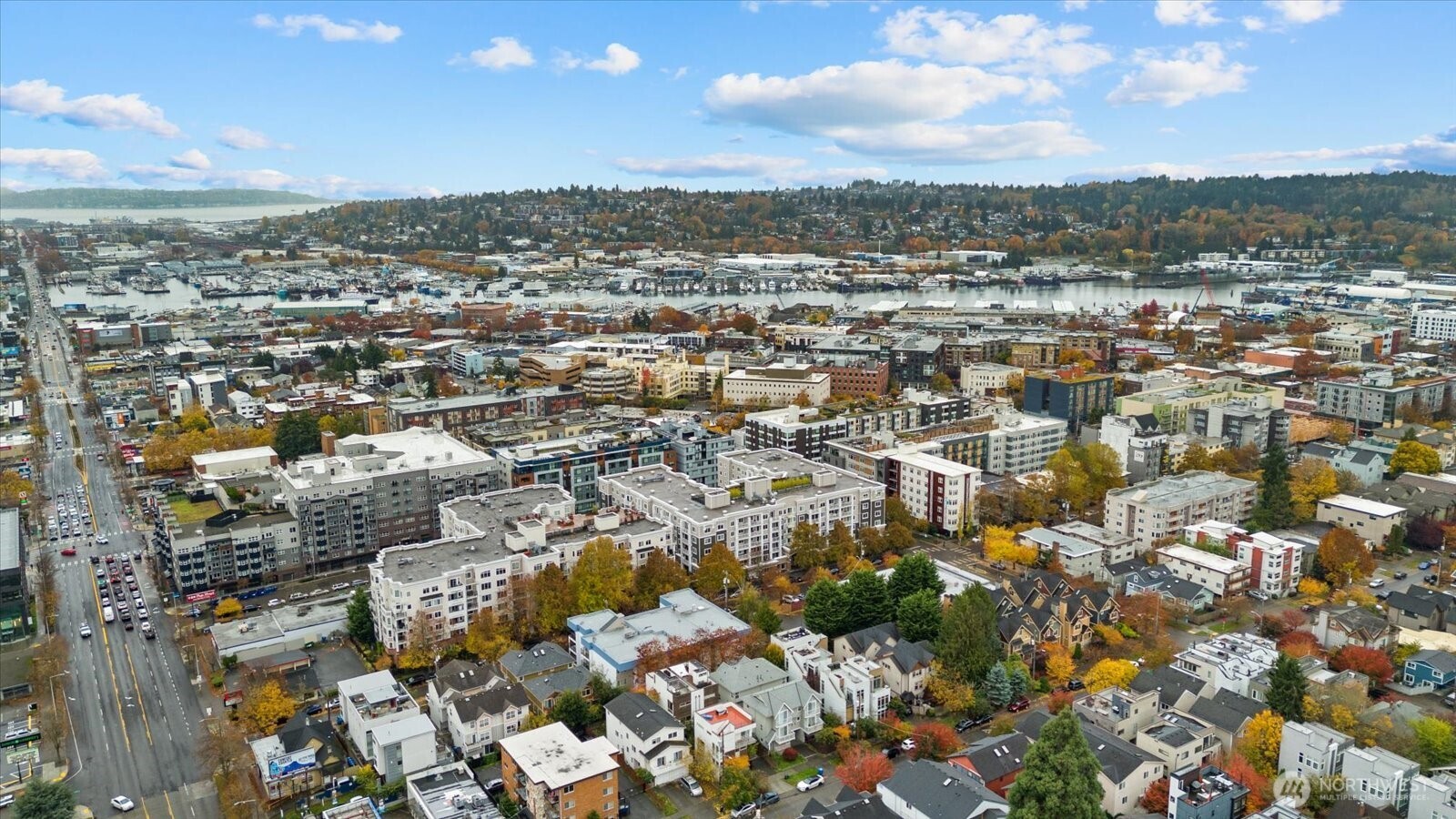 1525 Northwest 58th Street, Unit A Seattle, WA 98107 - Photo 22 of 24 an aerial view of multiple house