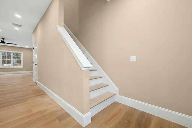 a view of an entryway with staircase