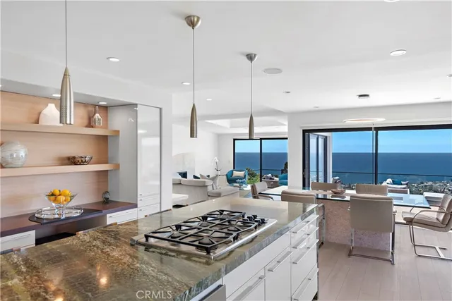 a bed room with a bed and a large window